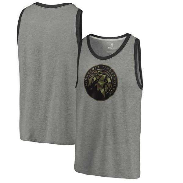 Minnesota Timberwolves Fanatics Branded Camo Collection Prestige Tri-Blend Tank Top - Heathered Gray,We sell and wholesale Minnesota Timberwolves Fanatics Branded Camo Collection Prestige Tri-Blend Tank Top - Heathered Gray on line form chian!